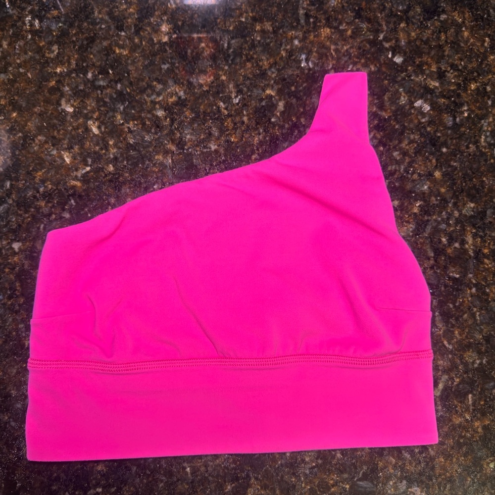 lululemon athletica Pink One-Shoulder Crop Top